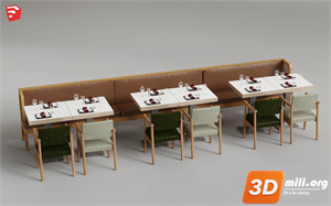 Cafe Furniture Skp Files 